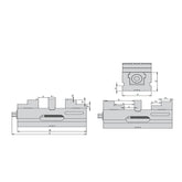 LM-VE-_SD Double-Clamping Precision Vise - Precision Machining and Workpiece Clamping LM-VE-100SD - Big-tools Industrial Supply Tools for Metal Cutting